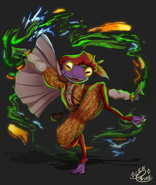 Wizzard Frog